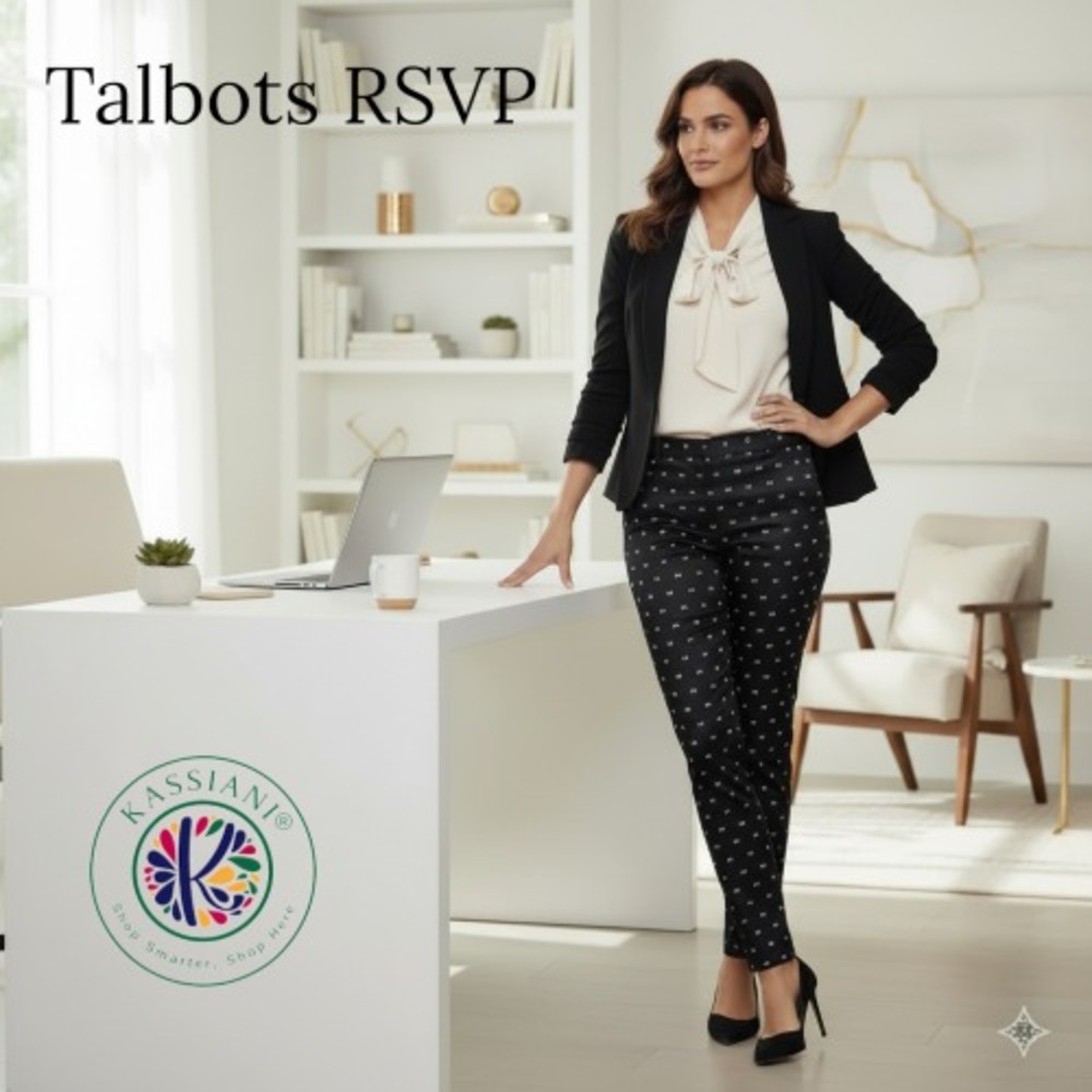 Talbots RSVP Women Black Swan Print Lined Ankle Pants Size 16 Trousers